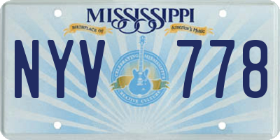 MS license plate NYV778