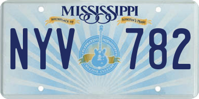 MS license plate NYV782