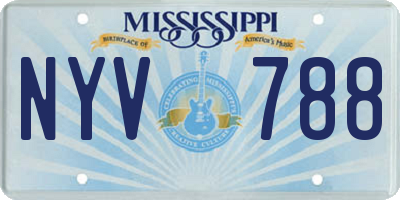MS license plate NYV788