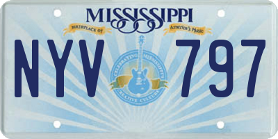 MS license plate NYV797