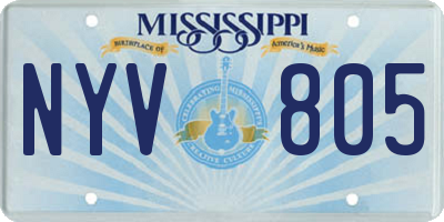 MS license plate NYV805