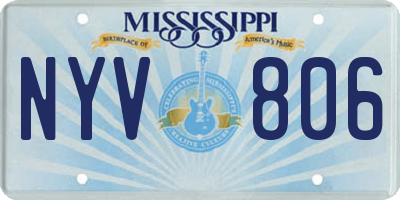 MS license plate NYV806