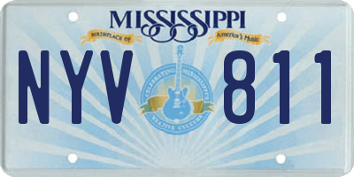 MS license plate NYV811