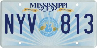 MS license plate NYV813