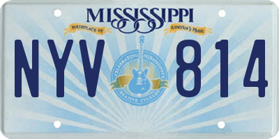 MS license plate NYV814