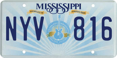 MS license plate NYV816