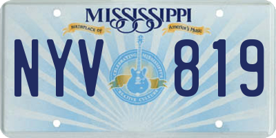 MS license plate NYV819