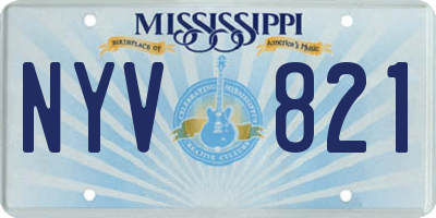 MS license plate NYV821
