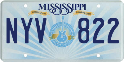MS license plate NYV822