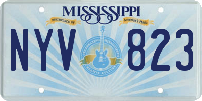 MS license plate NYV823
