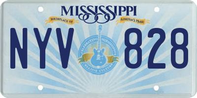 MS license plate NYV828