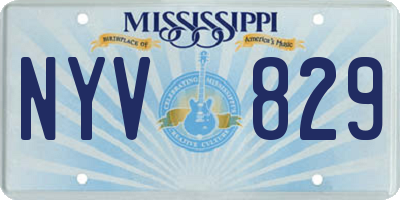 MS license plate NYV829
