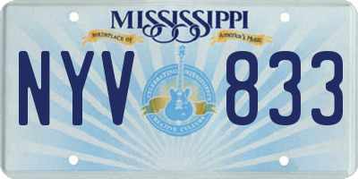 MS license plate NYV833