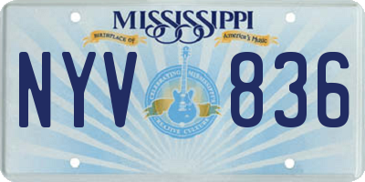 MS license plate NYV836