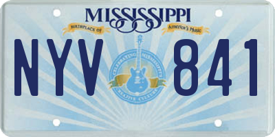 MS license plate NYV841