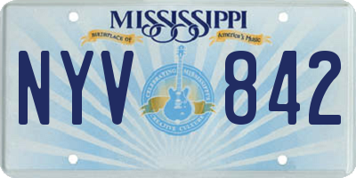 MS license plate NYV842