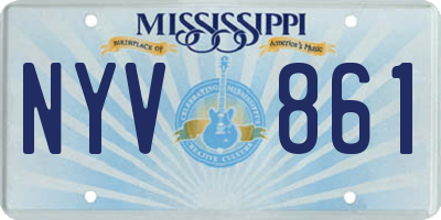 MS license plate NYV861