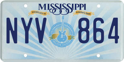 MS license plate NYV864