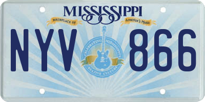 MS license plate NYV866
