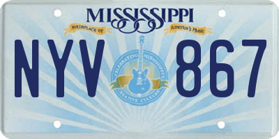 MS license plate NYV867