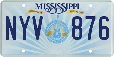 MS license plate NYV876