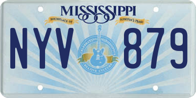 MS license plate NYV879