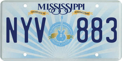 MS license plate NYV883