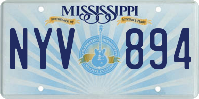 MS license plate NYV894