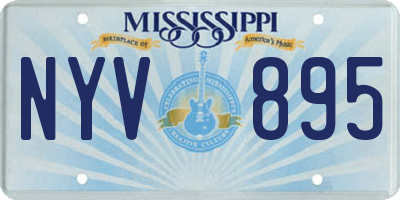 MS license plate NYV895