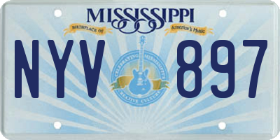 MS license plate NYV897
