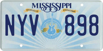 MS license plate NYV898