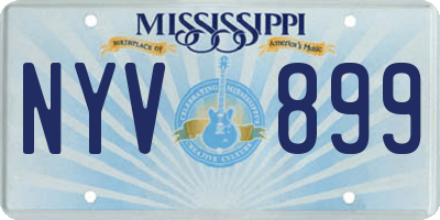 MS license plate NYV899
