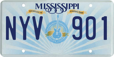MS license plate NYV901
