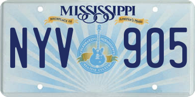 MS license plate NYV905