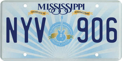 MS license plate NYV906
