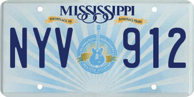MS license plate NYV912
