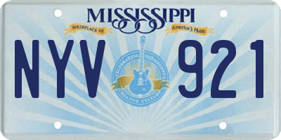 MS license plate NYV921