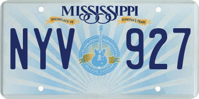 MS license plate NYV927