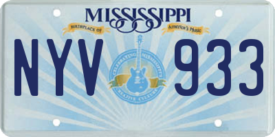 MS license plate NYV933