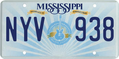 MS license plate NYV938