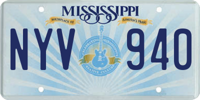 MS license plate NYV940