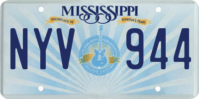 MS license plate NYV944