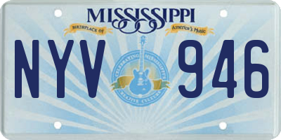MS license plate NYV946