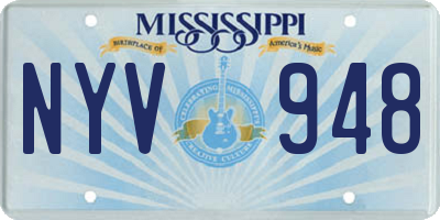 MS license plate NYV948