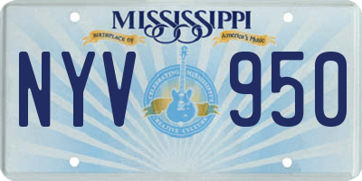 MS license plate NYV950