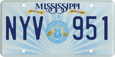 MS license plate NYV951