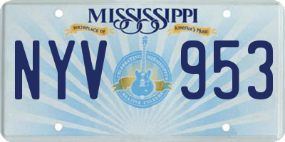 MS license plate NYV953