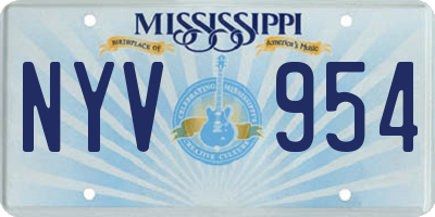 MS license plate NYV954