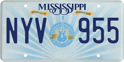 MS license plate NYV955