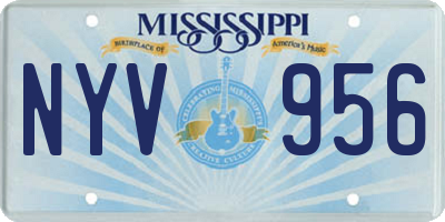 MS license plate NYV956